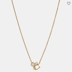Coach Signature Crystal Cluster Necklace, NWT..